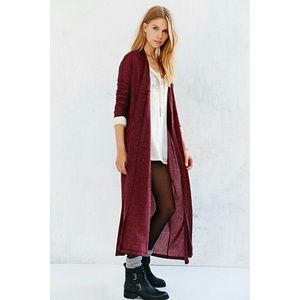 UO Silence And Noise Maroon Duster